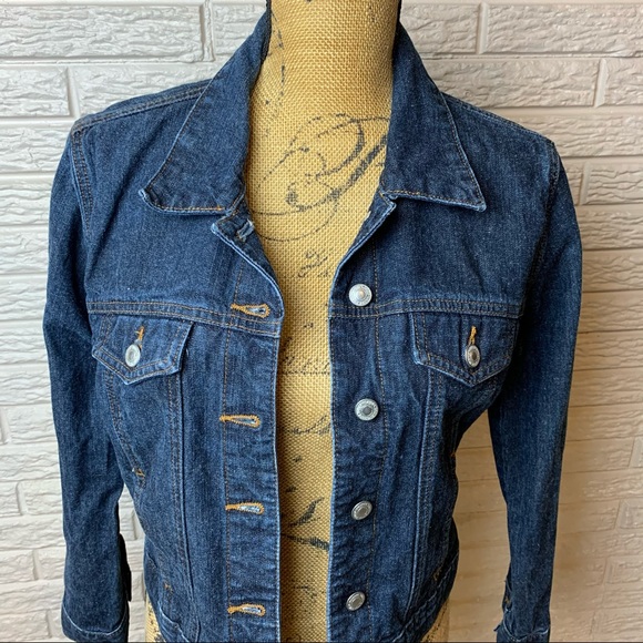 Women's size Small Vintage Old Navy cropped jean jacket - Picture 2 of 12